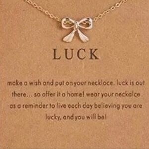 Elegant Silver Bow Necklace